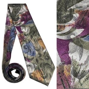 Vtg Wembley Made in the USA Men’s necktie tie colorful artsy abstract business